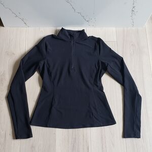 Alo Sweatshirt Womens M Black Alosoft 1/2 Zip Rapid Pullover